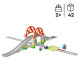 Spielset mit Bahnstrecke: Eisenbahnbrücke und Schienen